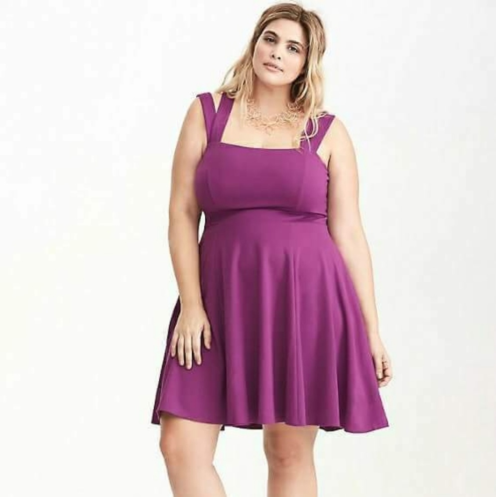 BNWT Torrid strappy ponte skater dress, size 18
